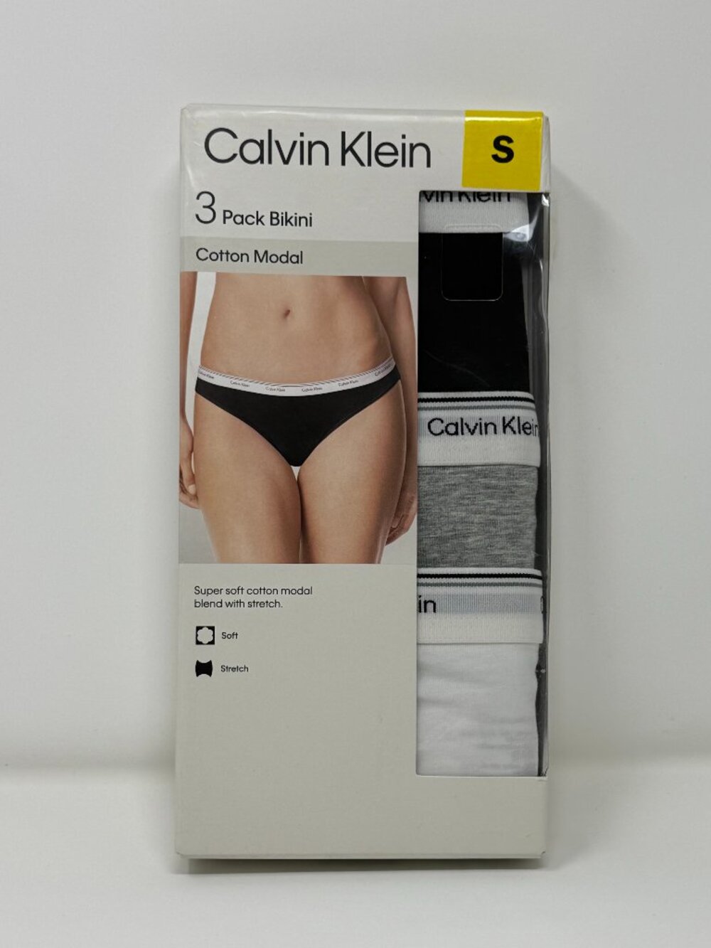 Calvin Klein Women's Cotton 3-pack Modal Bikini - Size Small